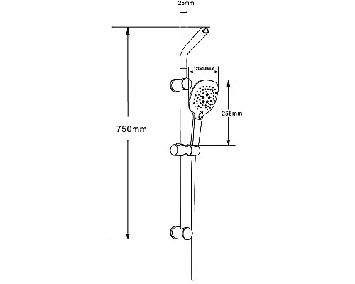 Заказать Душевой гарнитур Orange OS084 Хром в магазине сантехники Santeh-Crystal.ru