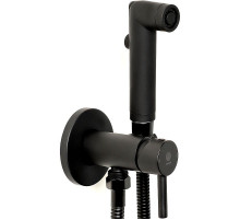 Гигиенический душ со смесителем Orange Karl M05-888b Черный матовый