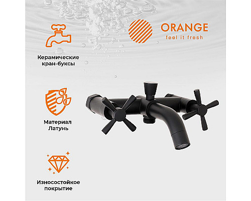 Приобрести Душевая система Orange Mia M34-933b Черная в магазине сантехники Santeh-Crystal.ru