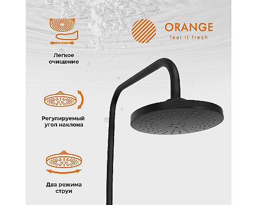 Приобрести Душевая система Orange Mia M34-933b Черная в магазине сантехники Santeh-Crystal.ru