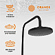 Приобрести Душевая система Orange Mia M34-933b Черная в магазине сантехники Santeh-Crystal.ru