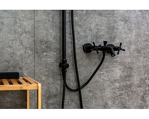 Приобрести Душевая система Orange Mia M34-933b Черная в магазине сантехники Santeh-Crystal.ru