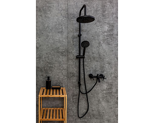 Приобрести Душевая система Orange Mia M34-933b Черная в магазине сантехники Santeh-Crystal.ru