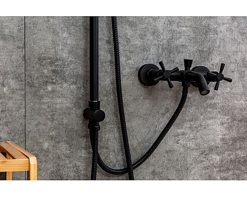 Приобрести Душевая система Orange Mia M34-933b Черная в магазине сантехники Santeh-Crystal.ru