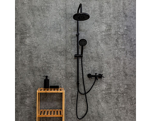 Приобрести Душевая система Orange Mia M34-933b Черная в магазине сантехники Santeh-Crystal.ru