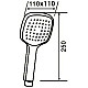 Заказать Ручной душ Orange O-Shower OS06 Хром в магазине сантехники Santeh-Crystal.ru