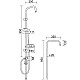 Купить Душевая штанга Orange OneLife OL-BAR1cr Хром в магазине сантехники Santeh-Crystal.ru