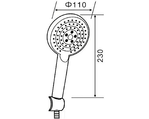 Купить Душевой гарнитур Orange Style LM53b Черный в магазине сантехники Santeh-Crystal.ru