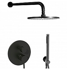 Душевая система Paffoni Light KITLIG018NO Черная матовая