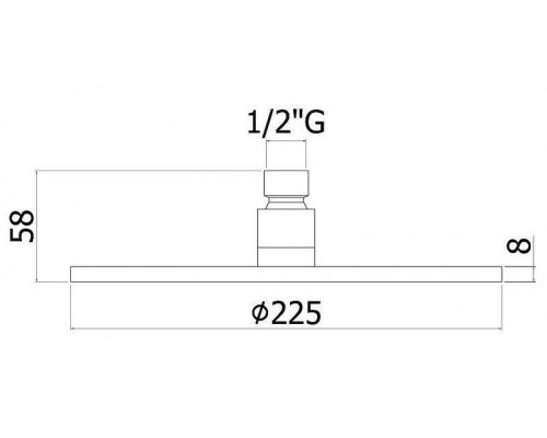 Заказать Верхний душ Paffoni Master ZSOF074BO Белый в магазине сантехники Santeh-Crystal.ru