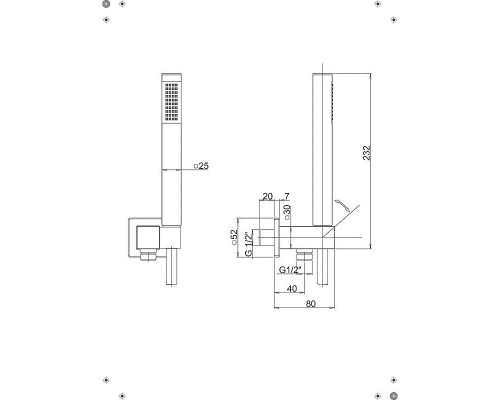 Заказать Душевой гарнитур Paini 53CR440QP6 Хром в магазине сантехники Santeh-Crystal.ru