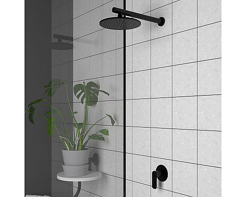 Купить Верхний душ Paini 50PZ759TT25 Черный матовый в магазине сантехники Santeh-Crystal.ru