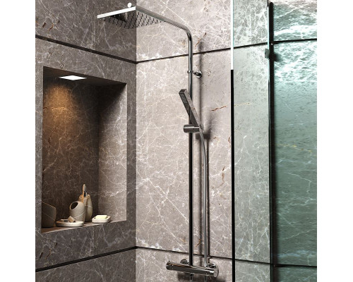 Купить Душевая система Paini Fluxio 43CR689TH2L90P1 Хром в магазине сантехники Santeh-Crystal.ru