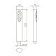 Купить Ручной душ Paini Ovo 86CR155 Хром в магазине сантехники Santeh-Crystal.ru