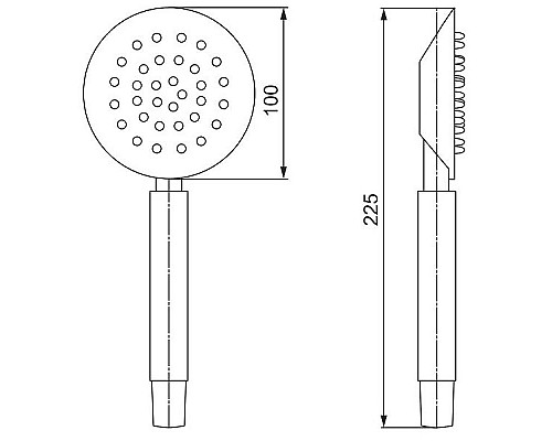 Заказать Ручной душ Paini Tivoli TICR155 Хром в магазине сантехники Santeh-Crystal.ru