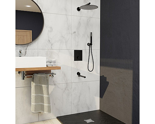 Santeh-Crystal.ru: Душевая система RGW Shower Panels SP-370B 511408370-04 с термостатом Черная матовая Заказать Душевая система RGW Shower Panels SP-370B 511408370-04 с термостатом Черная матовая в магазине сантехники Santeh-Crystal.ru