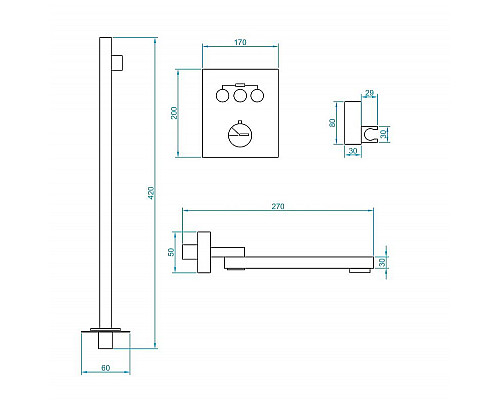 Santeh-Crystal.ru: Душевая система RGW Shower Panels SP-370B 511408370-04 с термостатом Черная матовая Заказать Душевая система RGW Shower Panels SP-370B 511408370-04 с термостатом Черная матовая в магазине сантехники Santeh-Crystal.ru