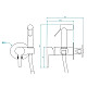 Купить Гигиенический душ со смесителем RGW Shower Panels SP-206 511408206-01 Хром в магазине сантехники Santeh-Crystal.ru