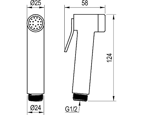 Купить Гигиенический душ Ravak X07P641 Хром в магазине сантехники Santeh-Crystal.ru
