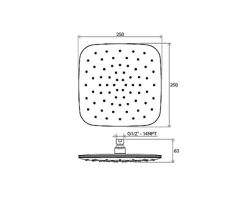 Купить Верхний душ Ravak ABS 983.10 X07P347 Хром Белый в магазине сантехники Santeh-Crystal.ru