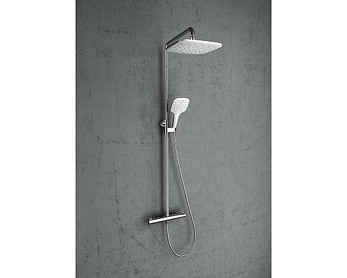 Купить Душевая система Ravak 093.00/150 X070099 с термостатом Хром Белый в магазине сантехники Santeh-Crystal.ru