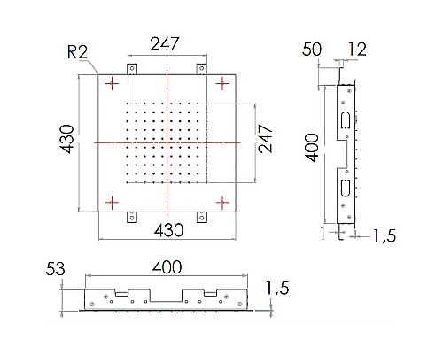 Заказать Верхний душ Remer 357SFS43 Хром в магазине сантехники Santeh-Crystal.ru