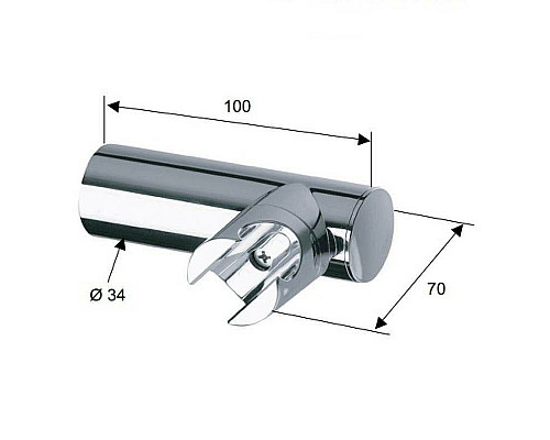 Заказать Держатель ручного душа Remer 339N Хром в магазине сантехники Santeh-Crystal.ru