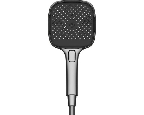 Ручной душ Sancos Nok square SC6002GG Вороненая сталь Черный матовый