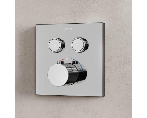 Душевая система Sancos Linn SC9022CH с термостатом Хром