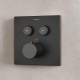 Душевая система Sancos Linn SC9022MB с термостатом Черная матовая