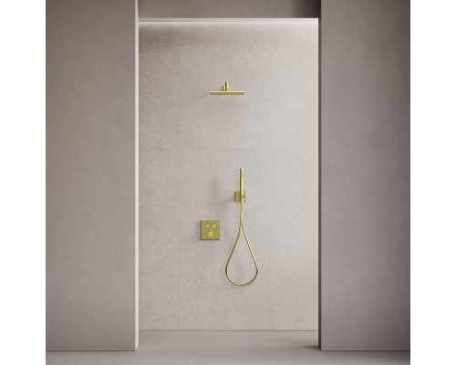 Душевая система Sancos Linn SC9022BG с термостатом Золото брашированное