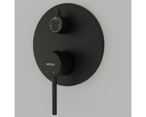Душевая система Sancos Select SC3004MB Черная матовая