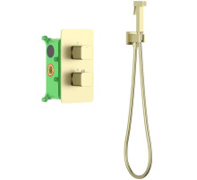 Гигиенический душ со смесителем Timo Petruma 5089/17SM Золото матовое