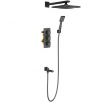 Душевая система Timo Tetra-Thermo SX-0199/03SM с термостатом Черный