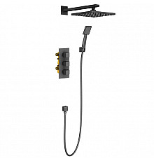 Душевая система Timo Tetra-Thermo SX-0179/03SM с термостатом Черный
