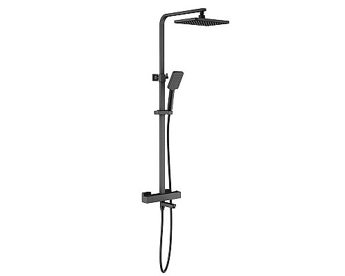 Заказать Душевая система Timo Tetra-thermo SX-0169/03 с термостатом Черная в магазине сантехники Santeh-Crystal.ru