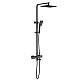 Заказать Душевая система Timo Tetra-thermo SX-0169/03 с термостатом Черная в магазине сантехники Santeh-Crystal.ru