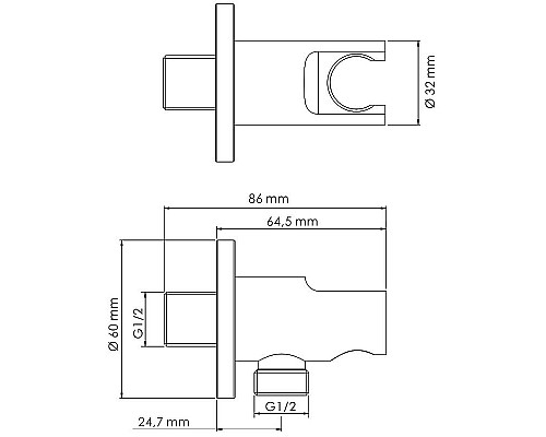 Купить Шланговое подключение WasserKRAFT A099 Хром матовый в магазине сантехники Santeh-Crystal.ru