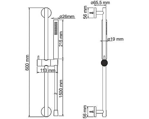 Приобрести Душевой гарнитур WasserKRAFT A142 Хром в магазине сантехники Santeh-Crystal.ru