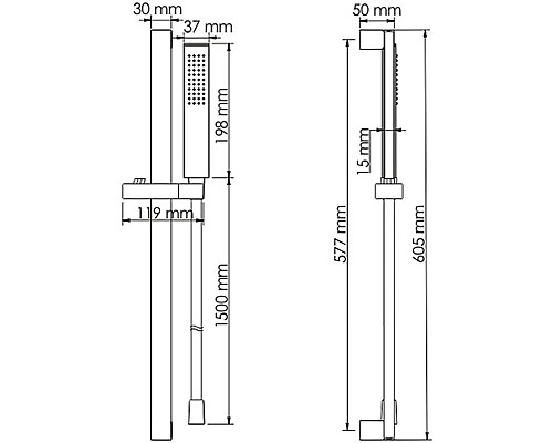 Заказать Душевой гарнитур WasserKRAFT A143 Хром в магазине сантехники Santeh-Crystal.ru