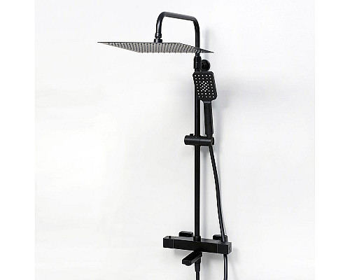 Заказать Душевая система WasserKRAFT A29901 с термостатом Черная матовая в магазине сантехники Santeh-Crystal.ru