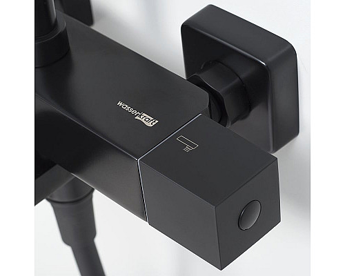 Заказать Душевая система WasserKRAFT A29901 с термостатом Черная матовая в магазине сантехники Santeh-Crystal.ru