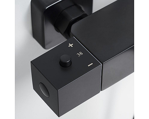 Заказать Душевая система WasserKRAFT A29901 с термостатом Черная матовая в магазине сантехники Santeh-Crystal.ru