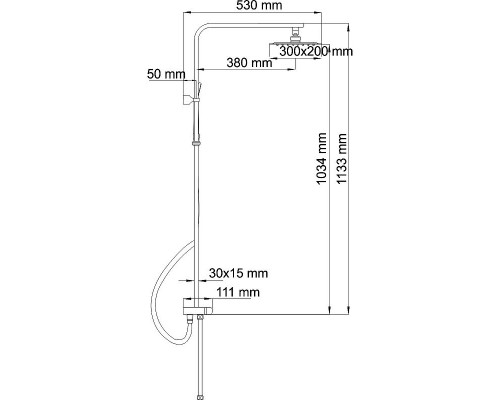 Заказать Душевая система WasserKRAFT A042 Хром в магазине сантехники Santeh-Crystal.ru