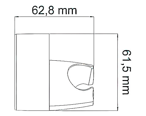 Заказать Держатель ручного душа WasserKRAFT A014 Хром в магазине сантехники Santeh-Crystal.ru