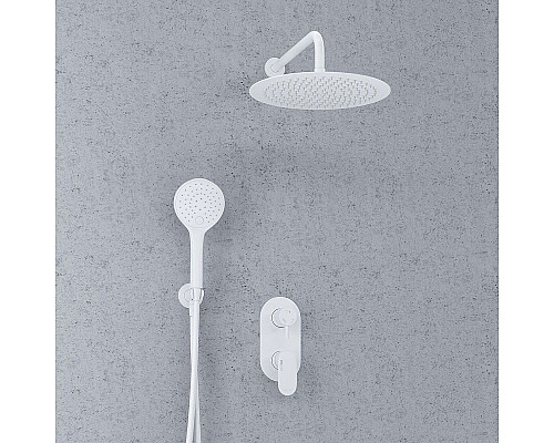 Заказать Душевая система WasserKRAFT А85155 Белая матовая в магазине сантехники Santeh-Crystal.ru