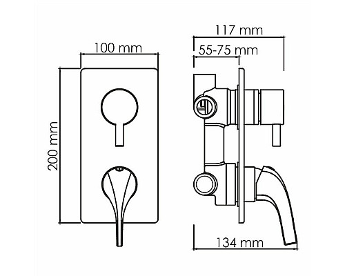Приобрести Душевая система WasserKRAFT A71207 Золото в магазине сантехники Santeh-Crystal.ru