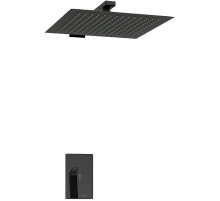 Душевая система WasserKRAFT А66181 Черный глянец