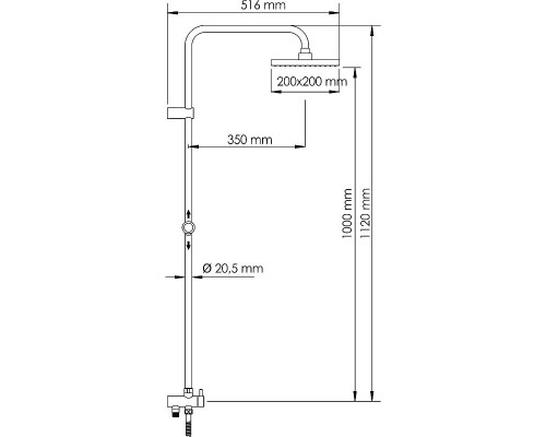 Приобрести Душевая система WasserKRAFT A041 Темная бронза в магазине сантехники Santeh-Crystal.ru