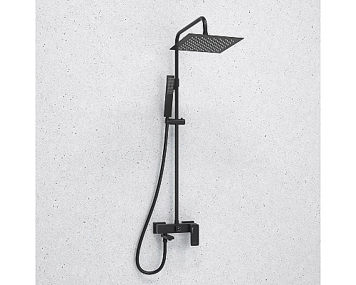 Купить Душевая система WasserKRAFT A277.255.218.BM Черная матовая в магазине сантехники Santeh-Crystal.ru